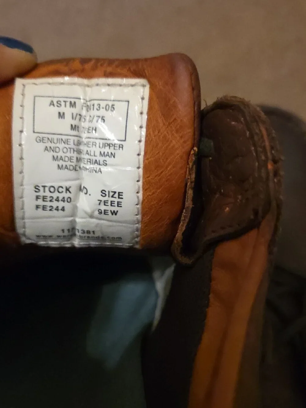 Florsheim Work Unisex  Brown Leather Casual Lace-Up Shoes